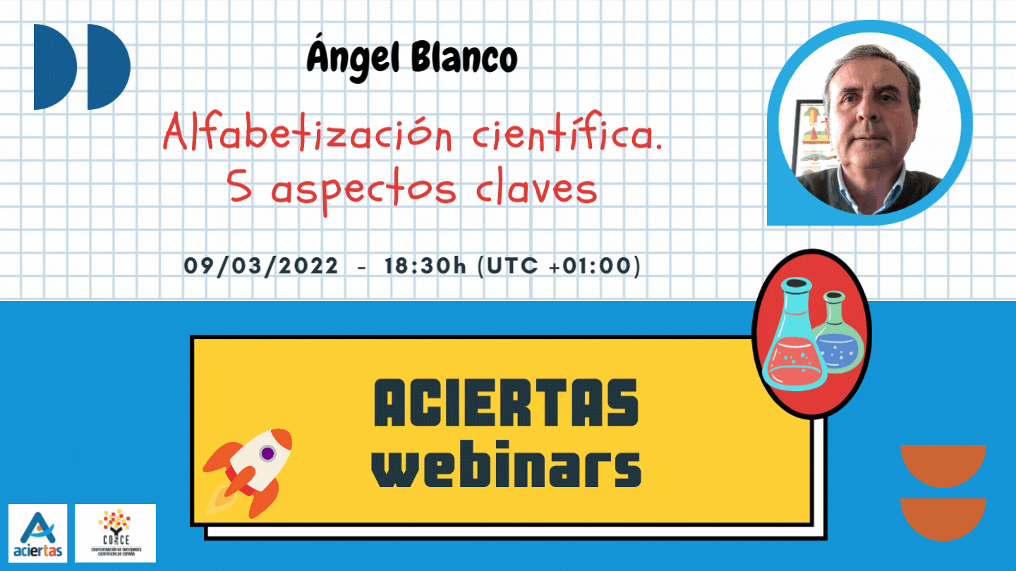 ACIERTAS webinar: «Alfabetización científica. 5 aspectos clave», con Ángel Blanco