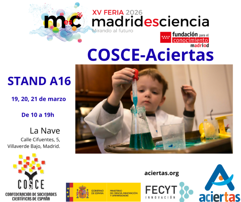 Conoce el programa de nuestro stand en Madrid es ciencia 2026