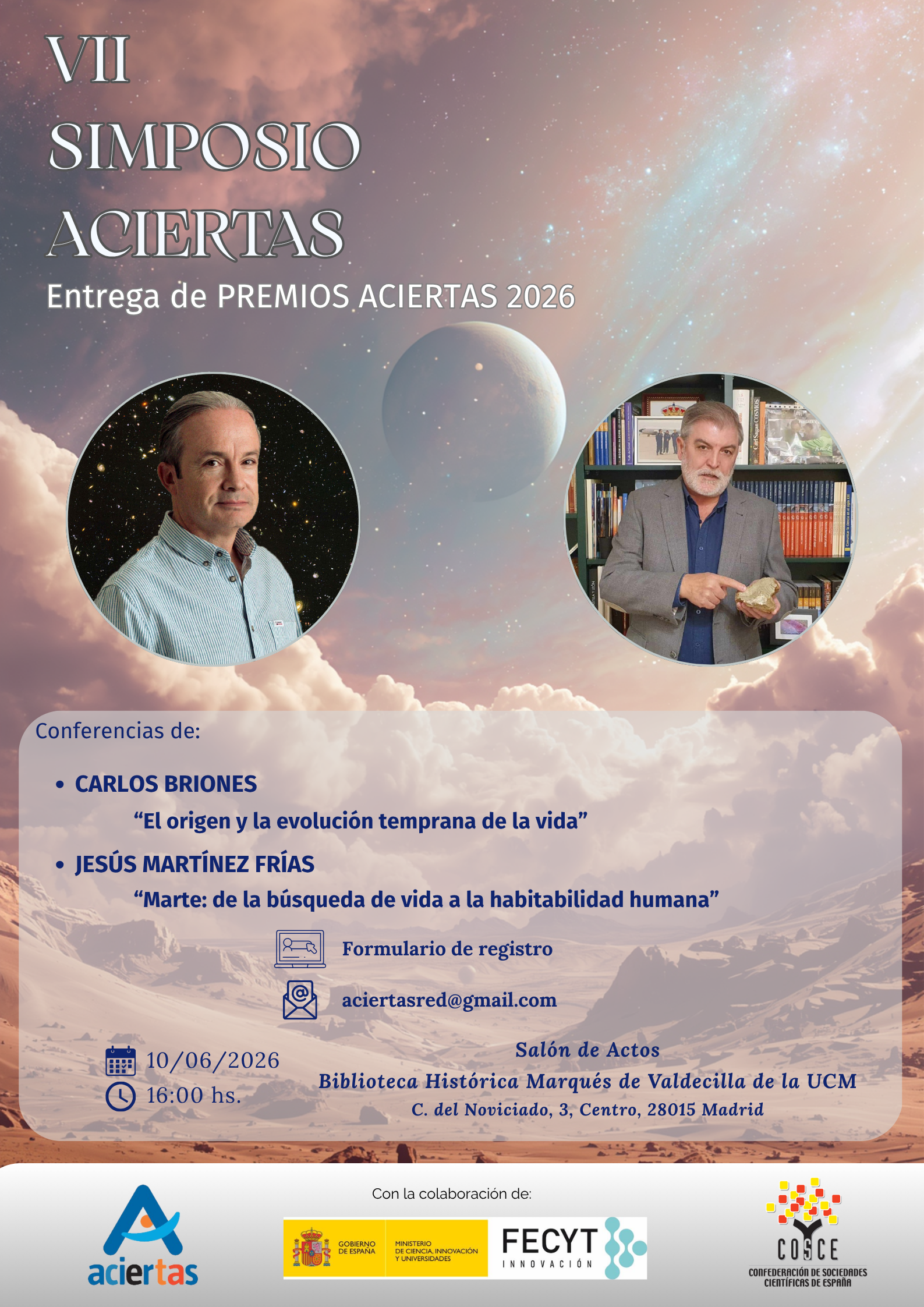 Simposio y Premios Aciertas-COSCE 2026: 10 de junio